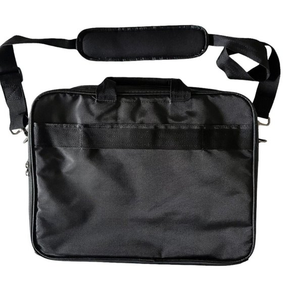 Dell Nylon Computer Laptop Briefcase Shoulder Bag Black Multi-Pocket/Fea… - Picture 2 of 7